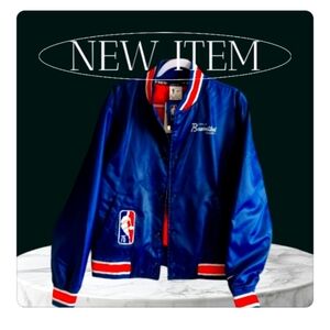 NEW Nike x NBA 75th Anniversary Thick Fill Insulated Embroidered Satin Jacket